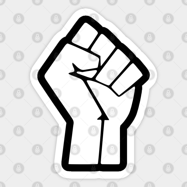 Raised Fist, Black Lives Matter, Protest, Civil Rights, Black History, Black Power Sticker by UrbanLifeApparel